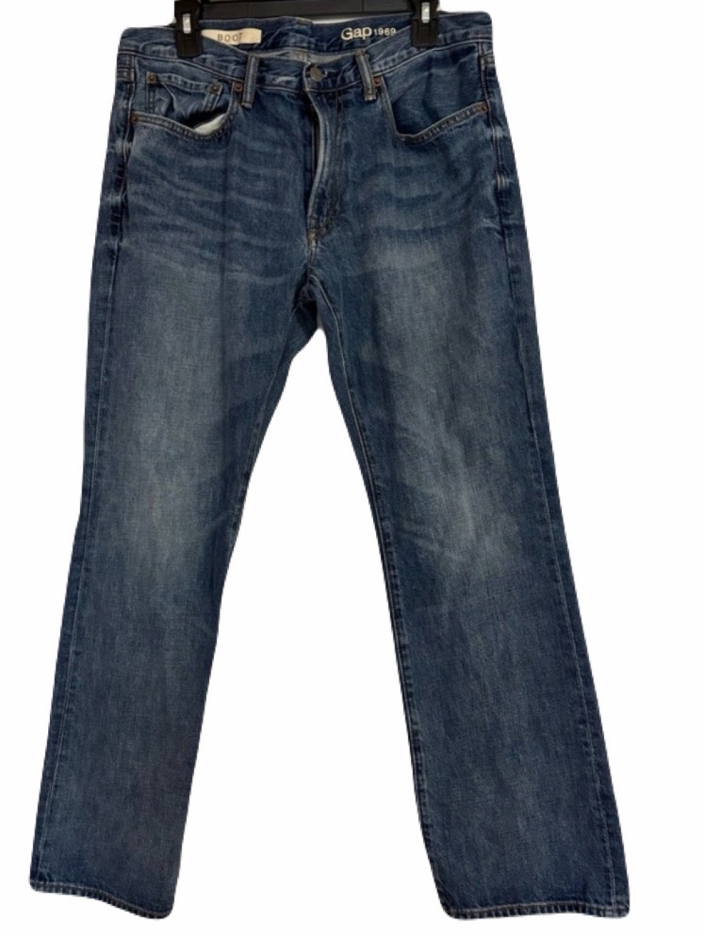 GAP Men's Bootcut Jeans in Medium Blue Wash 34 X 30